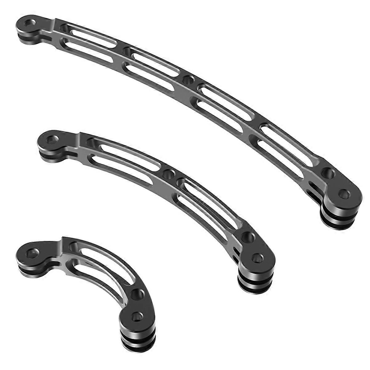 Aluminum Helmet Extension Arm Curved Pole Selfie Stick Tripod Adapter for 13 12 Action 5 Camera