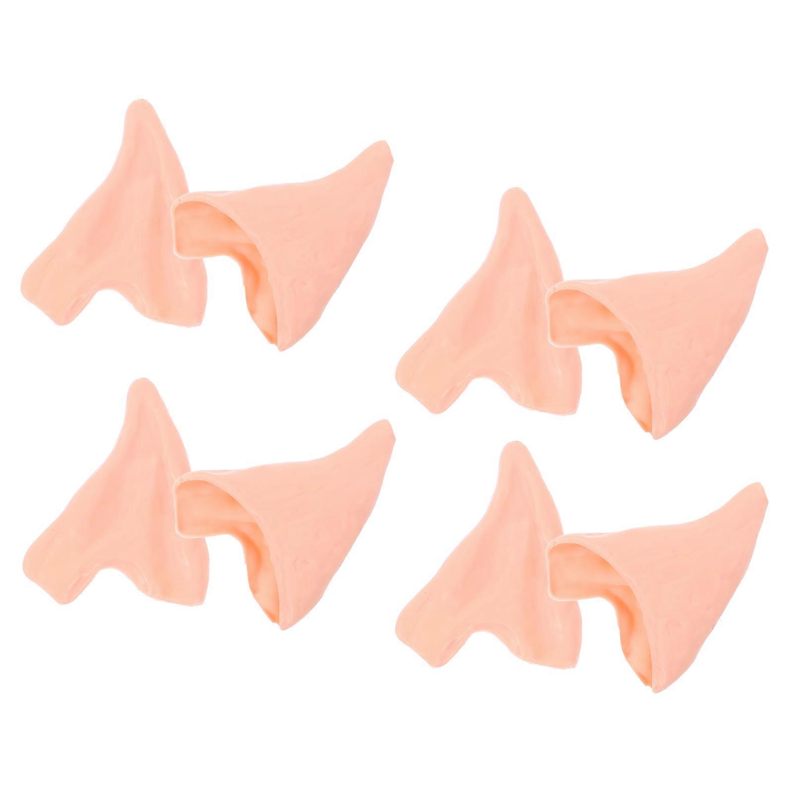 Ears Props 16 Pairs Of Decorative Fairy Ears For Halloween Cosplay Party In Beige Color Costume Accessory