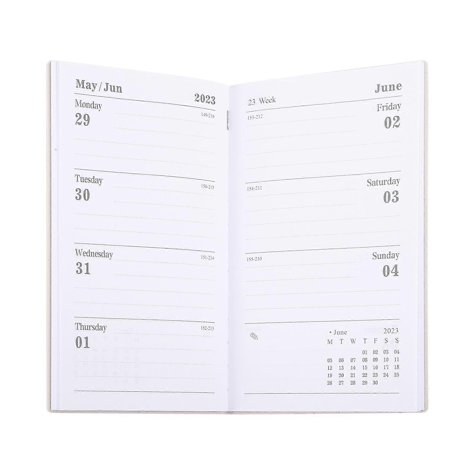 Dark Green Schedule Notepad Daily Notepad for Office Use 2Pcs Set
