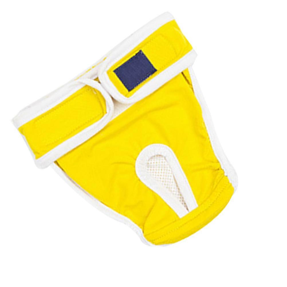 Pet Menstrual Pants Practical Short Pants Avoid Dog Underwear Yellow Adjustable 1 Piece