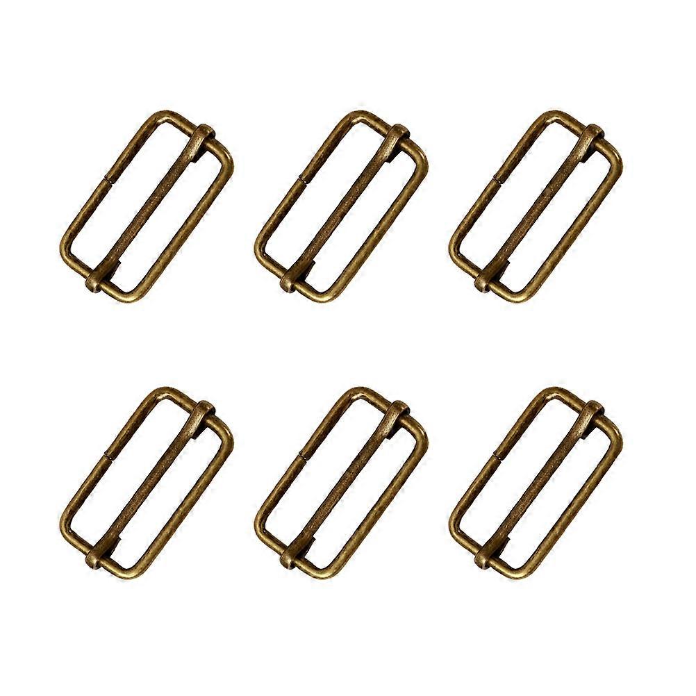 Square Buckles Slide Buckles for Strap Adjustment 20Pcs Dark Brown