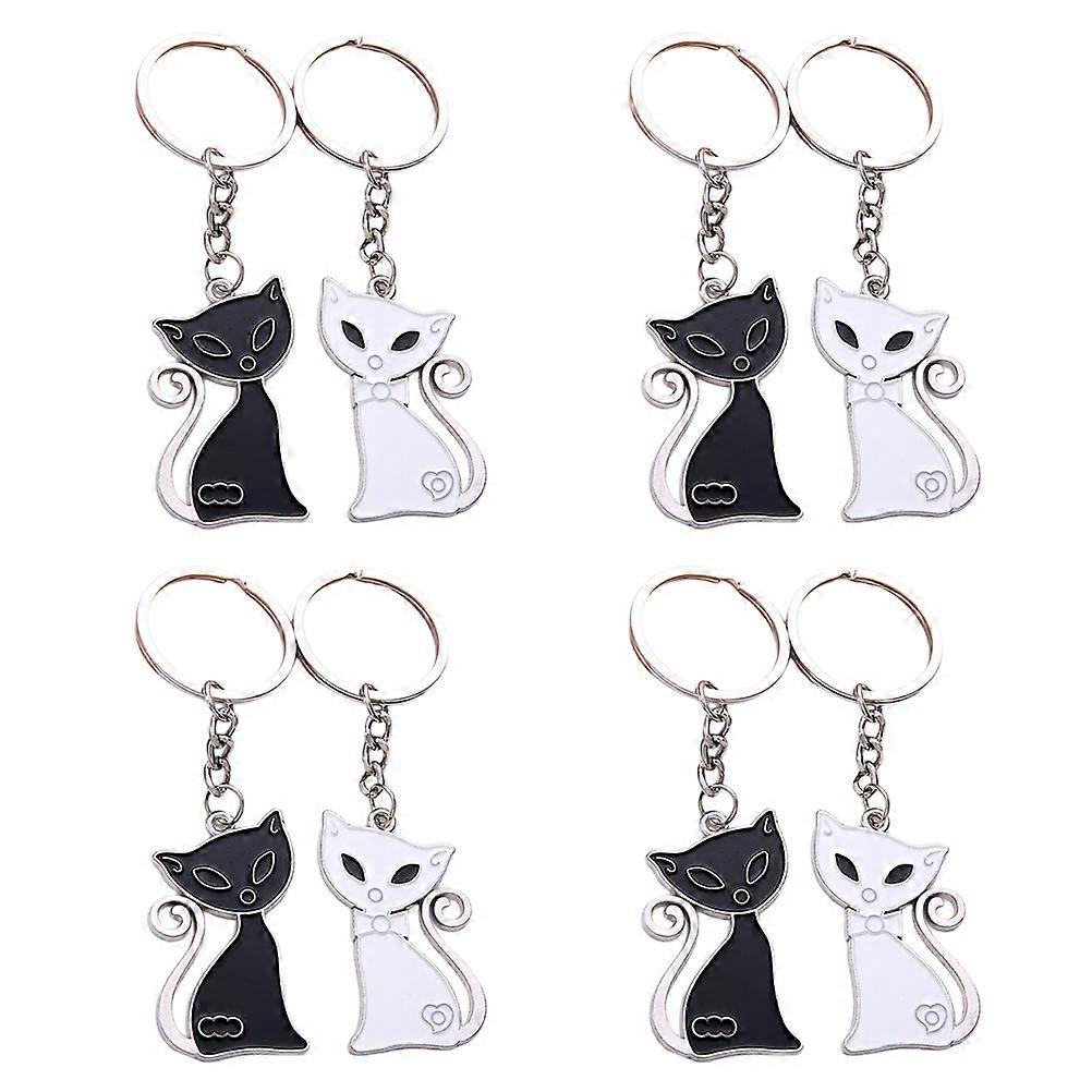 Key Ring Creative Couple Cartoon Animal Keychain for Couples 24Pcs