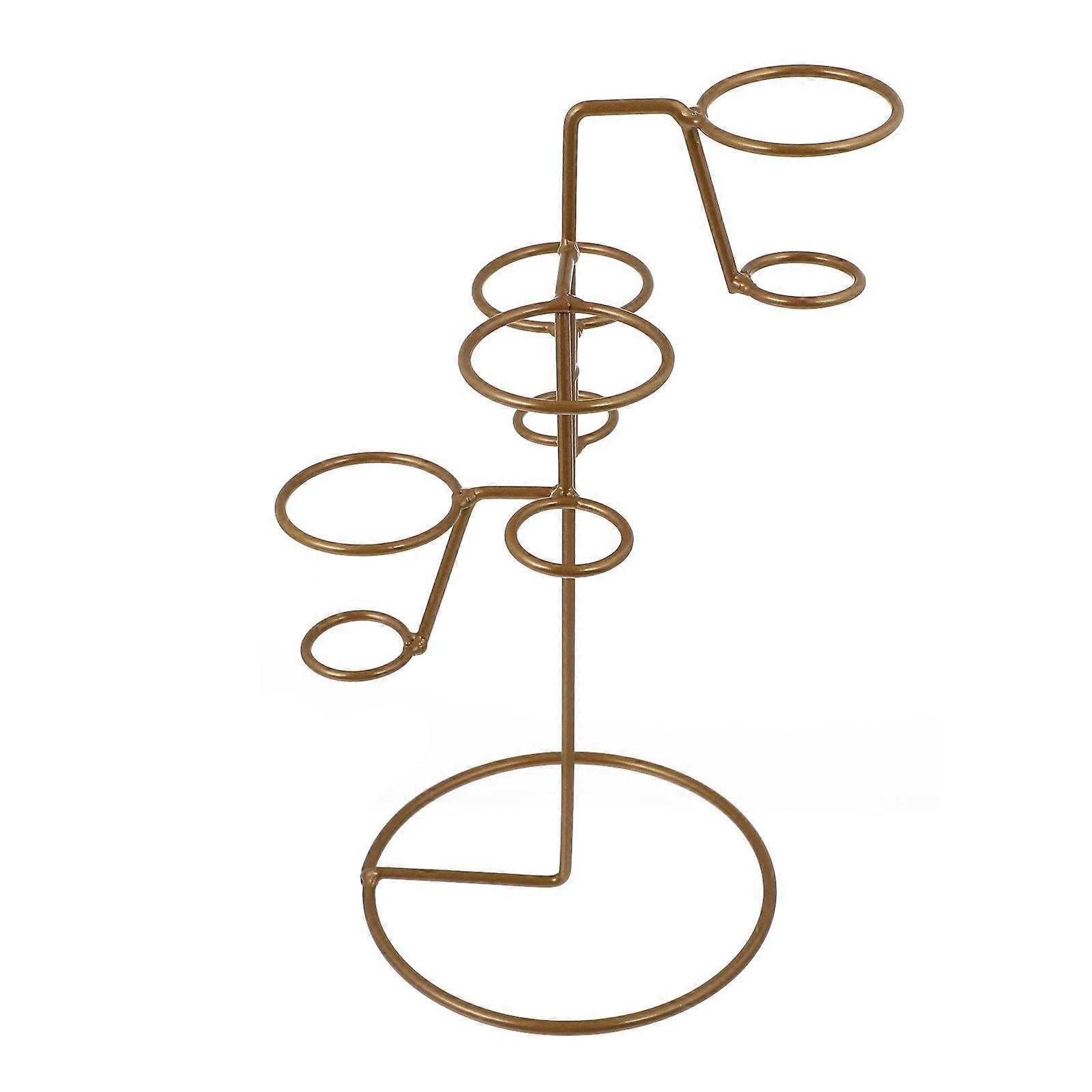 Creative Ice Cream Cone Rack Iron Holder for 2Pcs Display