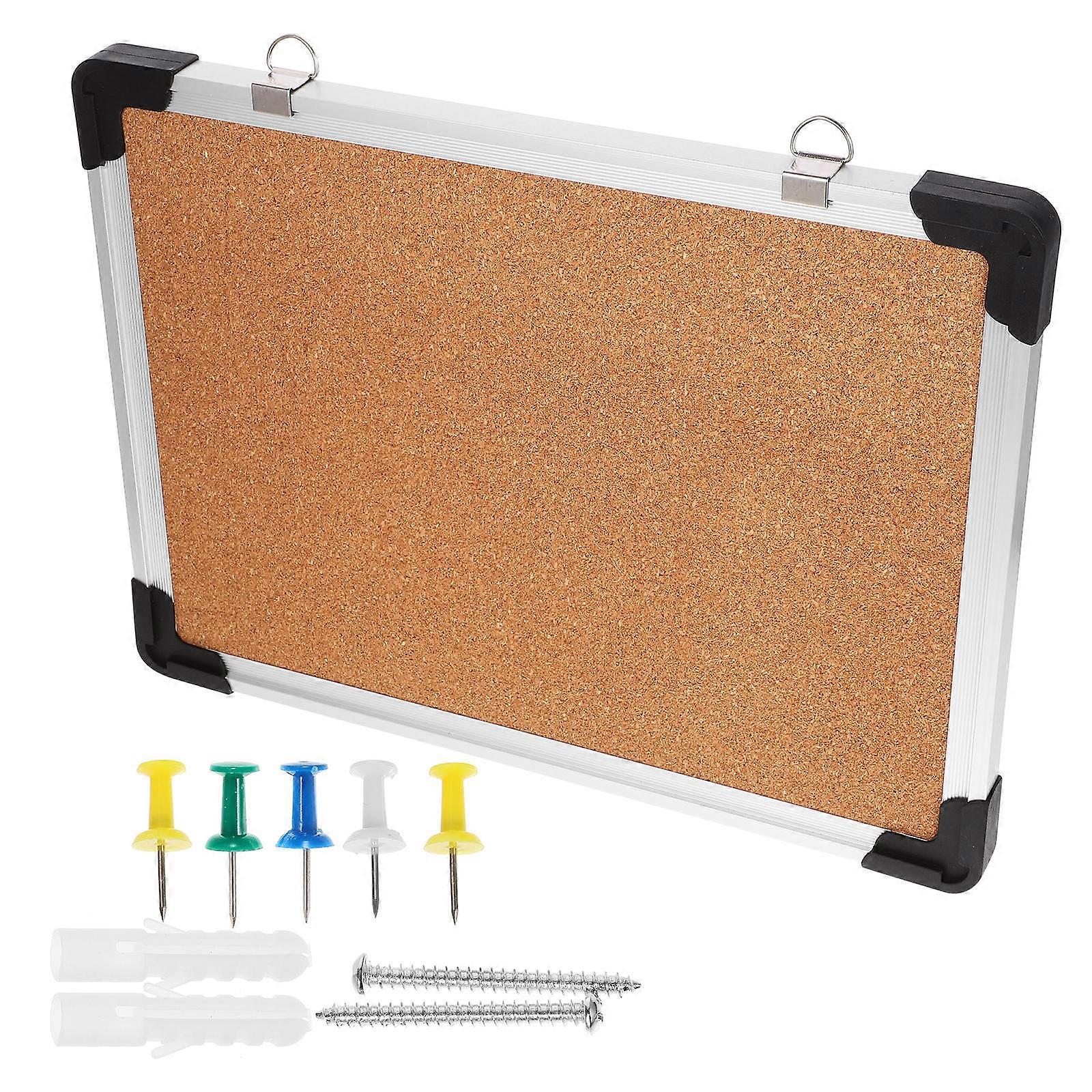 Bulletin Board Message Board Cork Board For Daily Use Commercial Environment 40.40X30.50X2.20CM Fashionable 4Set