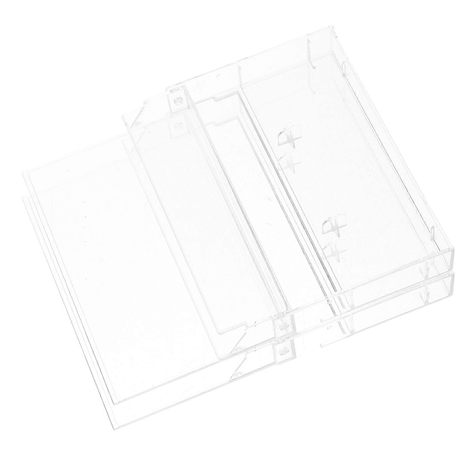 Audio Cassette Protective Case for Storage 6Pcs Clear Plastic Storage Box
