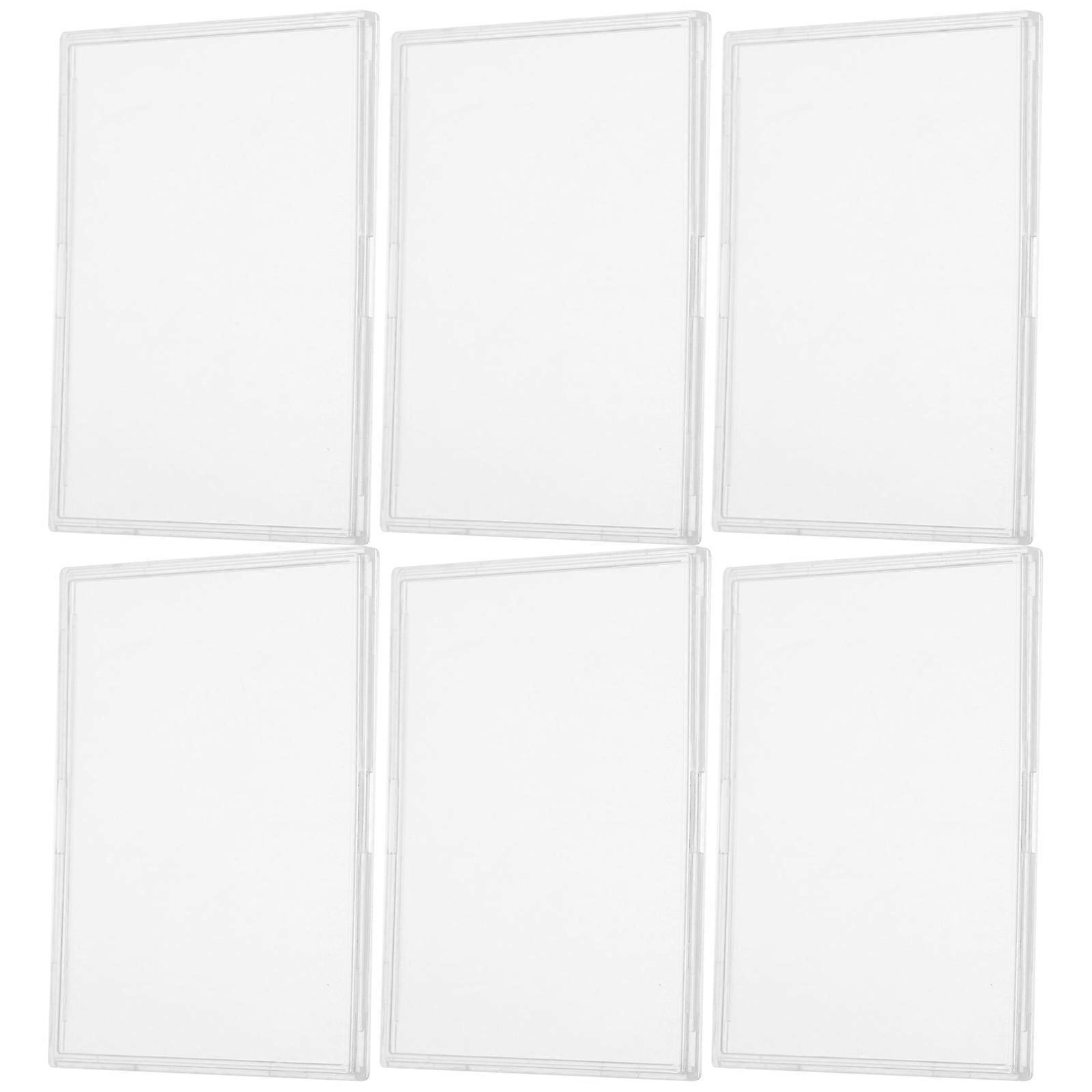 Rectangular Card Protectors 30Pcs Stainproof Acrylic Display Case For Daily Use And Organization