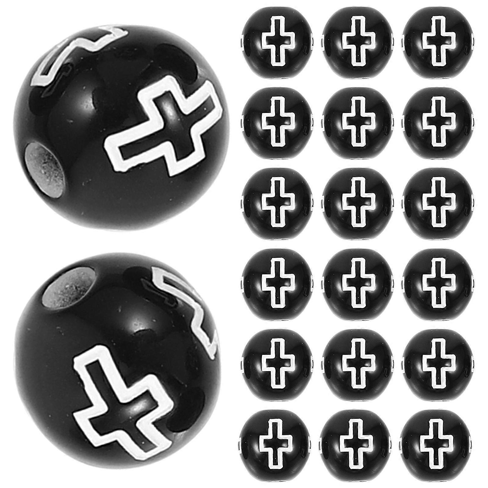 2500Pcs Acrylic Cross Pattern Beads for DIY Bracelet Necklace