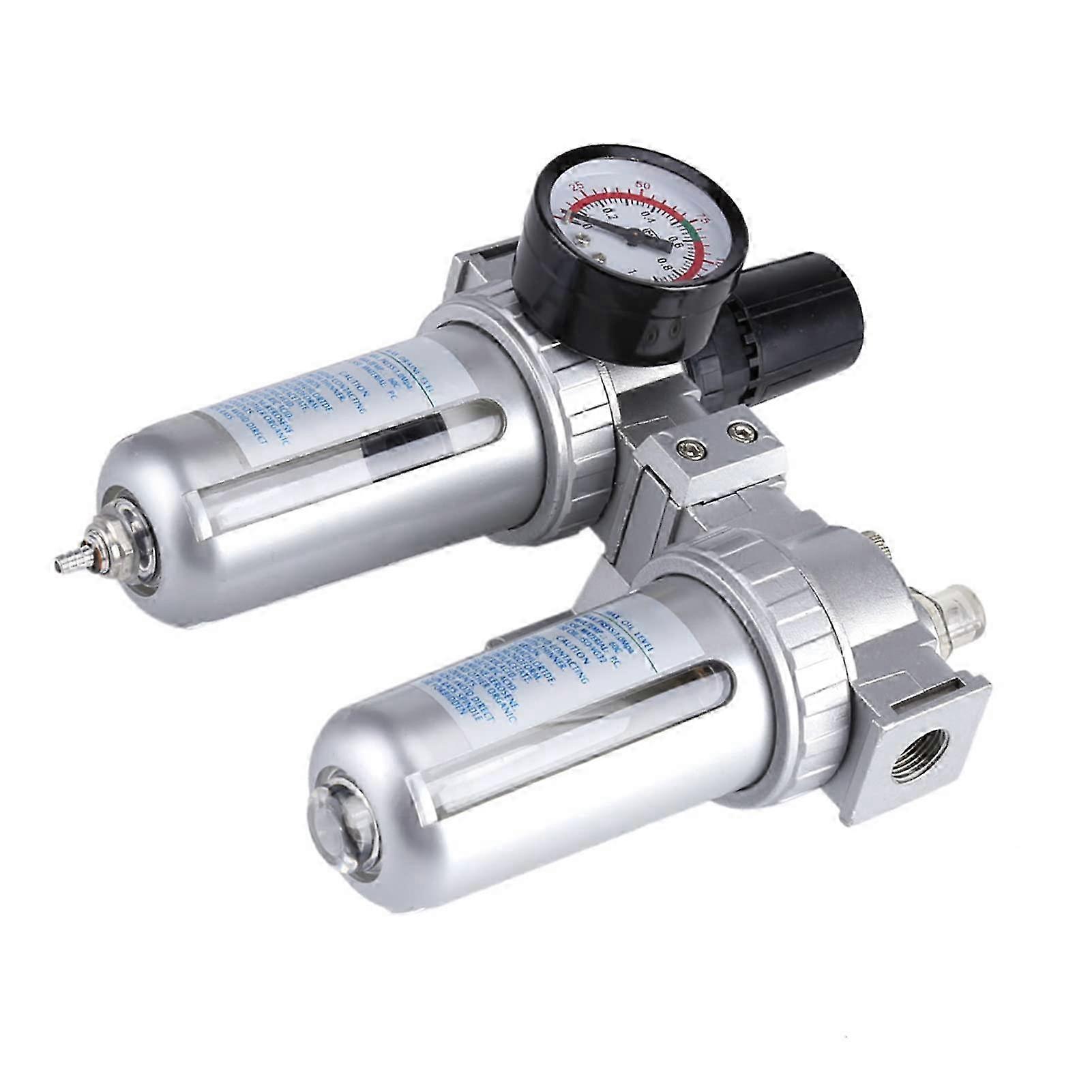 Air Compressor Regulator Water Separator With Gauge 01.0MPa For Pneumatic Tools Condensate Removal Filter Aluminum Alloy 2025