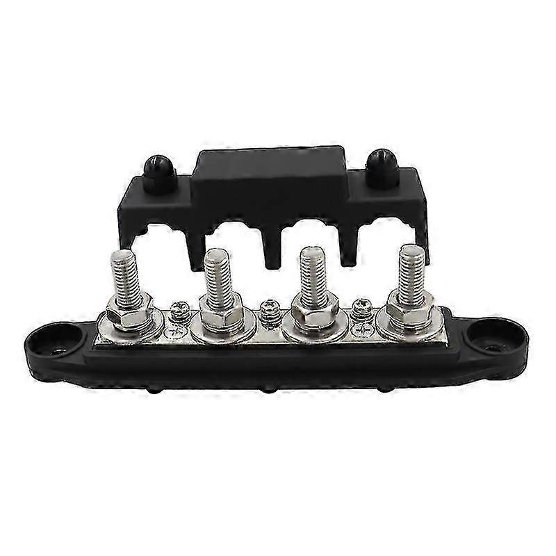 4 Gang Dual Terminal Block Positive Negative Bus Bar For Boats