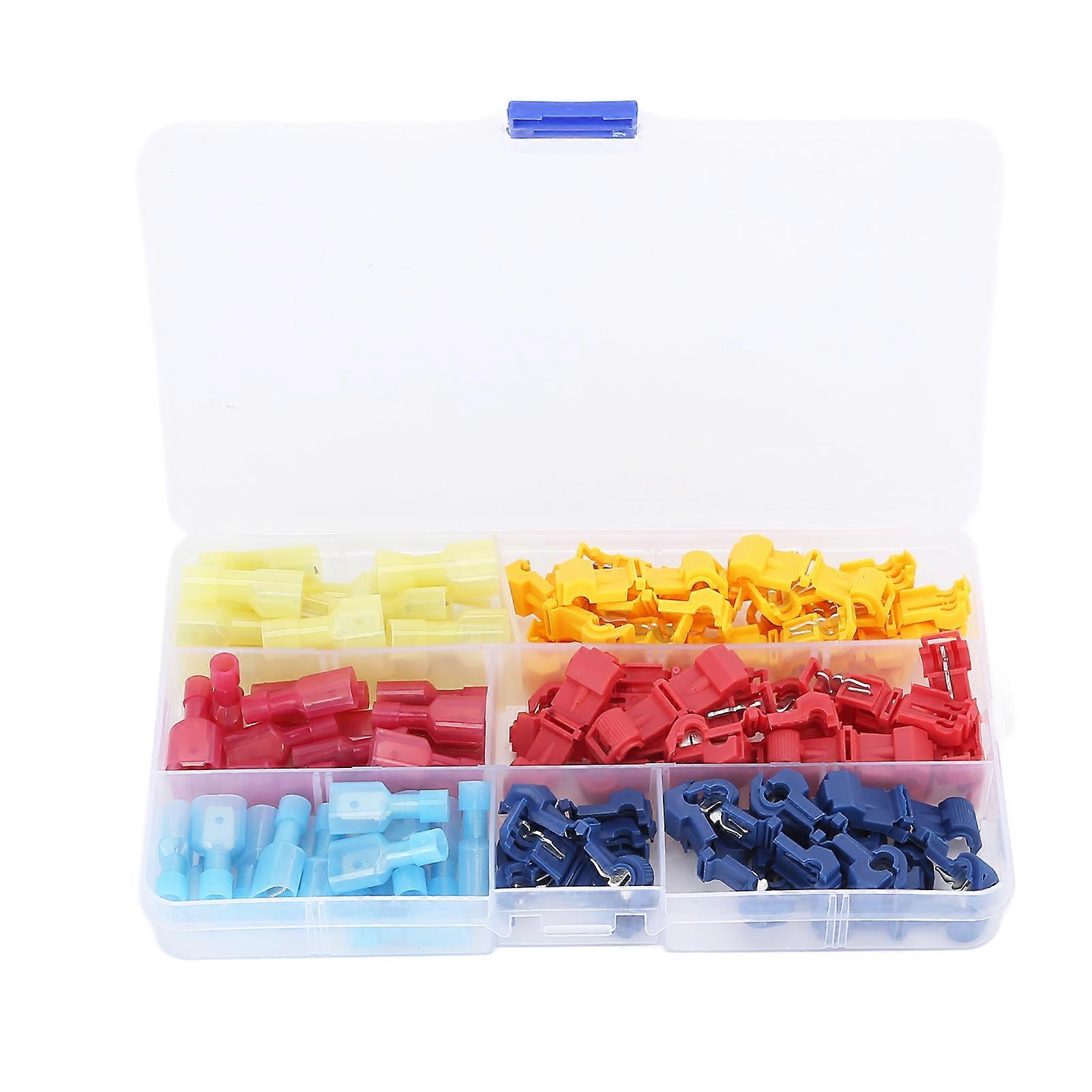 Quick Electrical Cable Connectors Snap Splice Lock Wire Terminals Set