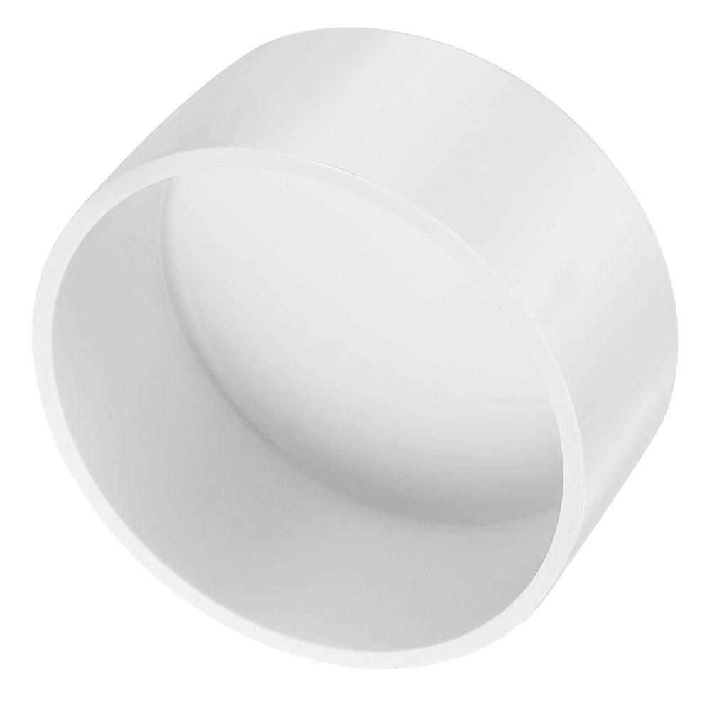Water Pipe Cap PVC Pipe End Cap Plug Replacement Set 4Pcs Durable PVC