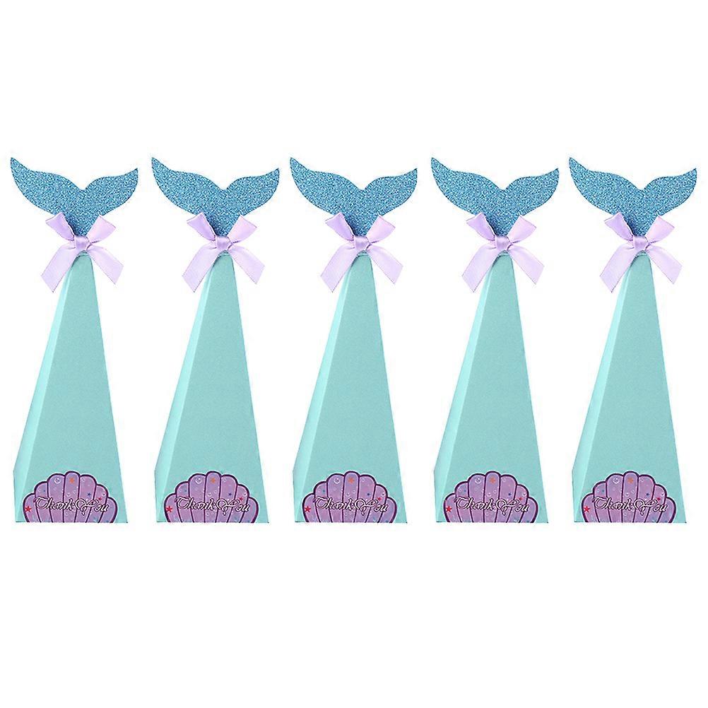 Mermaid Candy Box Paper Wedding Gift Case for Candy Storage 40Pcs