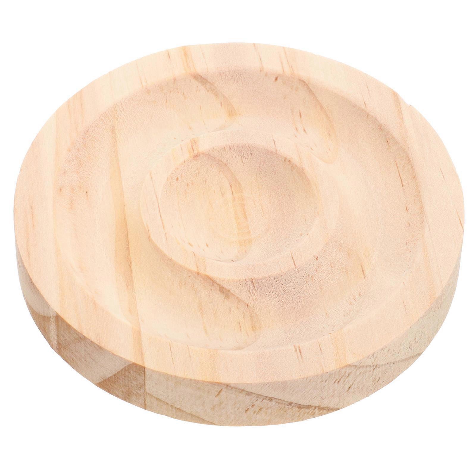 Compact Round Jewelry Display Plate 2Pcs For Retail Display And Home Decoration Featuring Smooth Surface