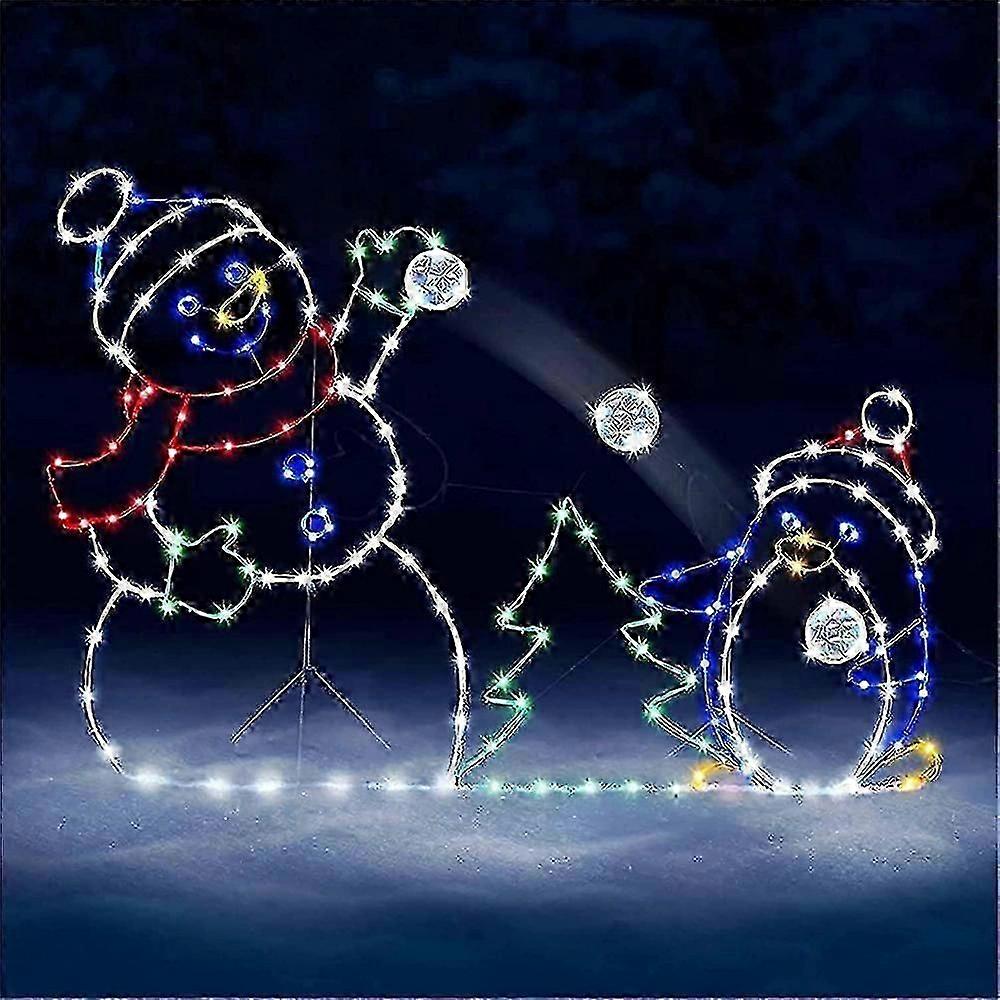 Led Snowman Lampki świąteczne Zewnętrzne ozdoby świąteczne Zewnętrzne ozdoby świąteczne Amerykańskie lampki świąteczne