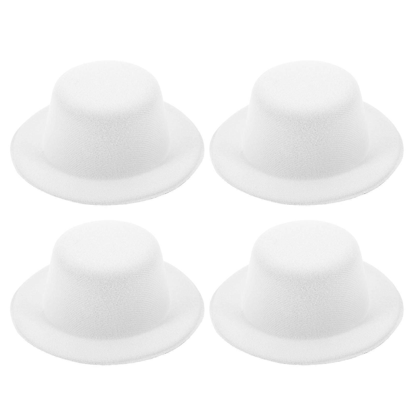 Doll Tops Hat Decor White for Doll Clothes Accessory 28Pcs