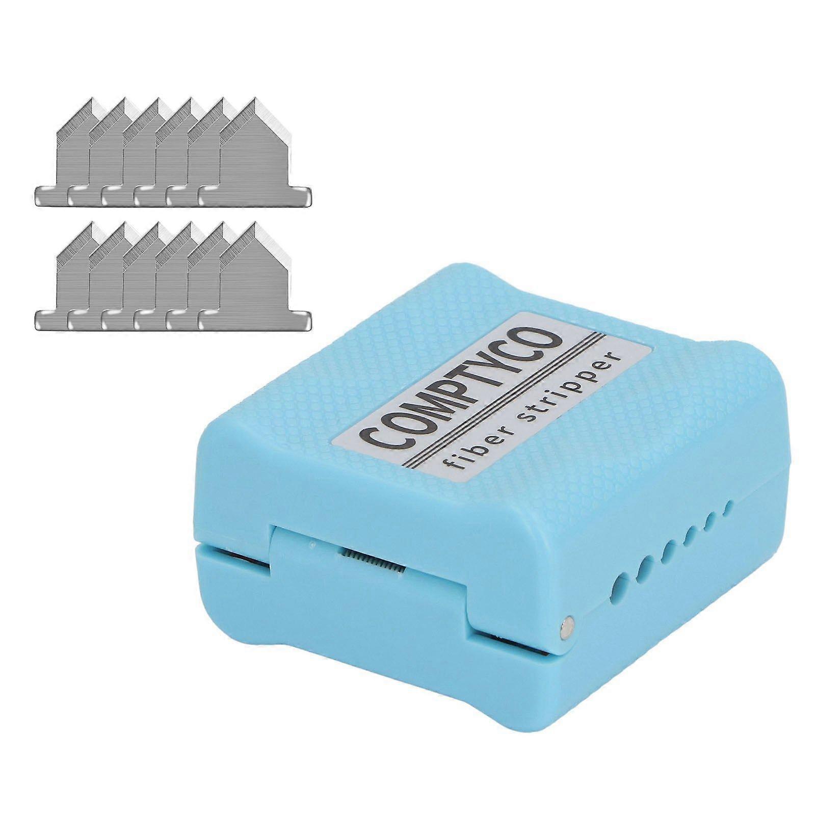 Cable Tube Slitter Fiber Optic Jacket Loose Buffer Mid Span Cable Cutting Tool 1.23.3mm with 12 Replaceable Blades