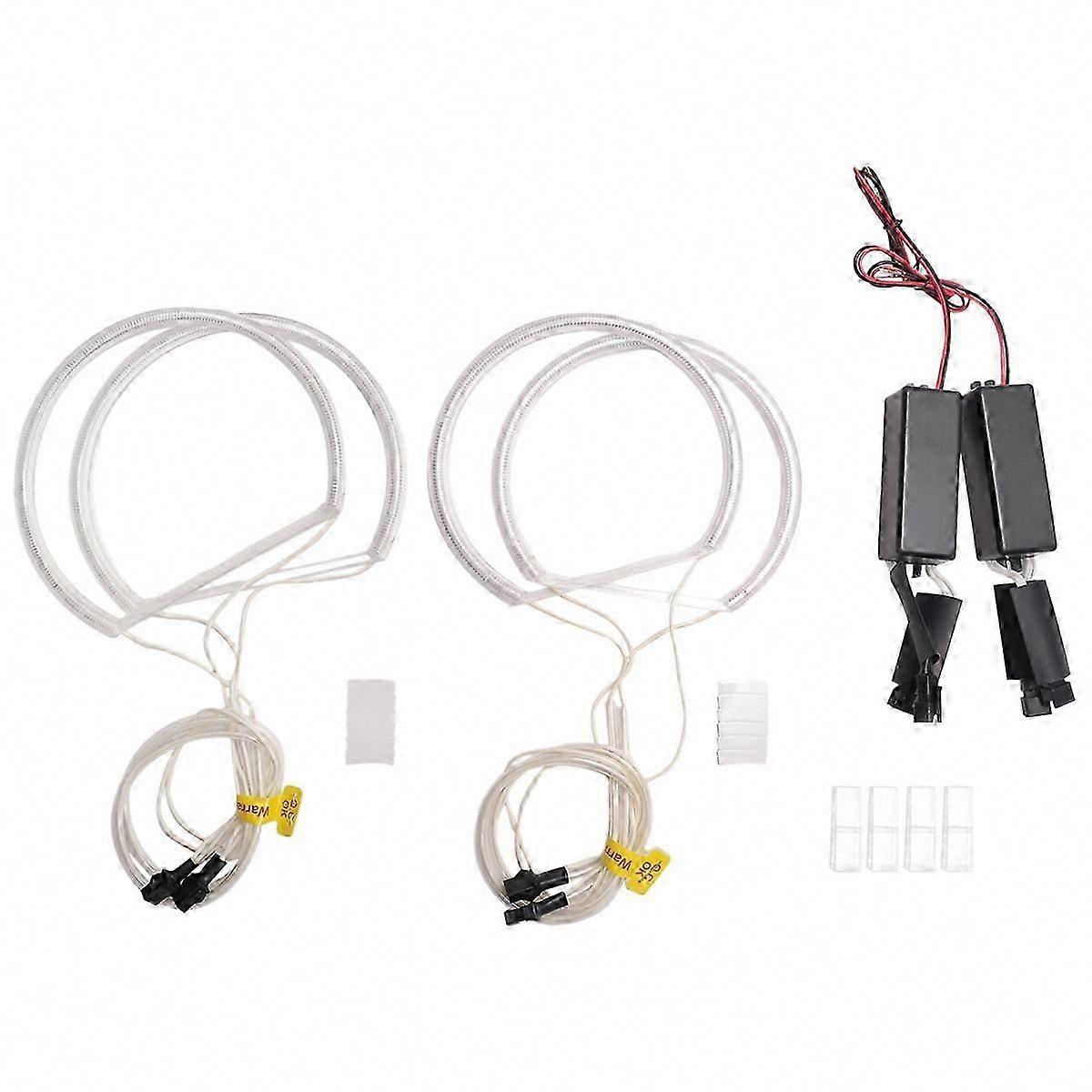 4x CCFL Angel Eye Halo LED Ring Light White for E46 3 Series Non-Projector