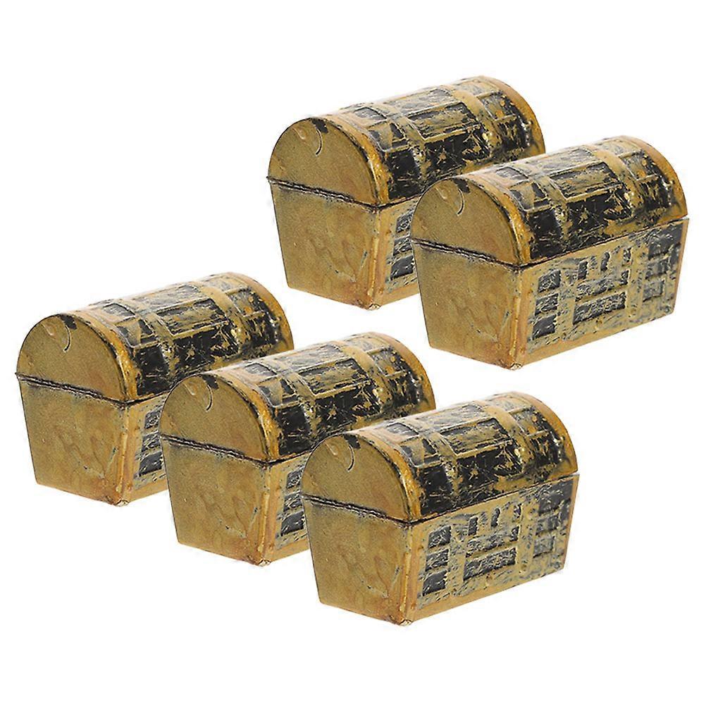 Mini Treasure Box Model for Decoration with 20Pcs Miniature Treasure Chests