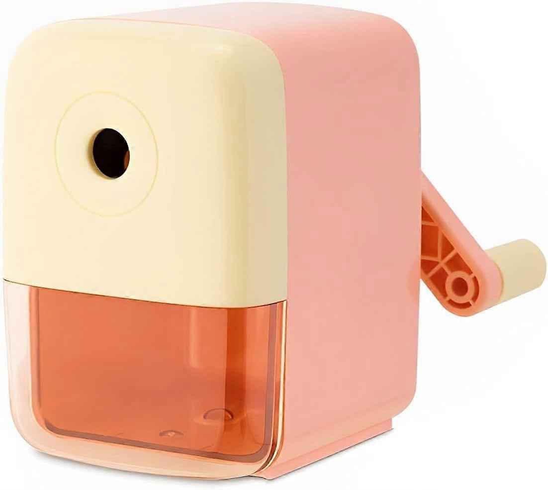 Manual Pencil Sharpener, Hand-Cranked Pencil Sharpener - Fits 6.9-8mm Pencils & Colored Pencils, Ideal for Kids, Students, Classrooms, Homes & Offices