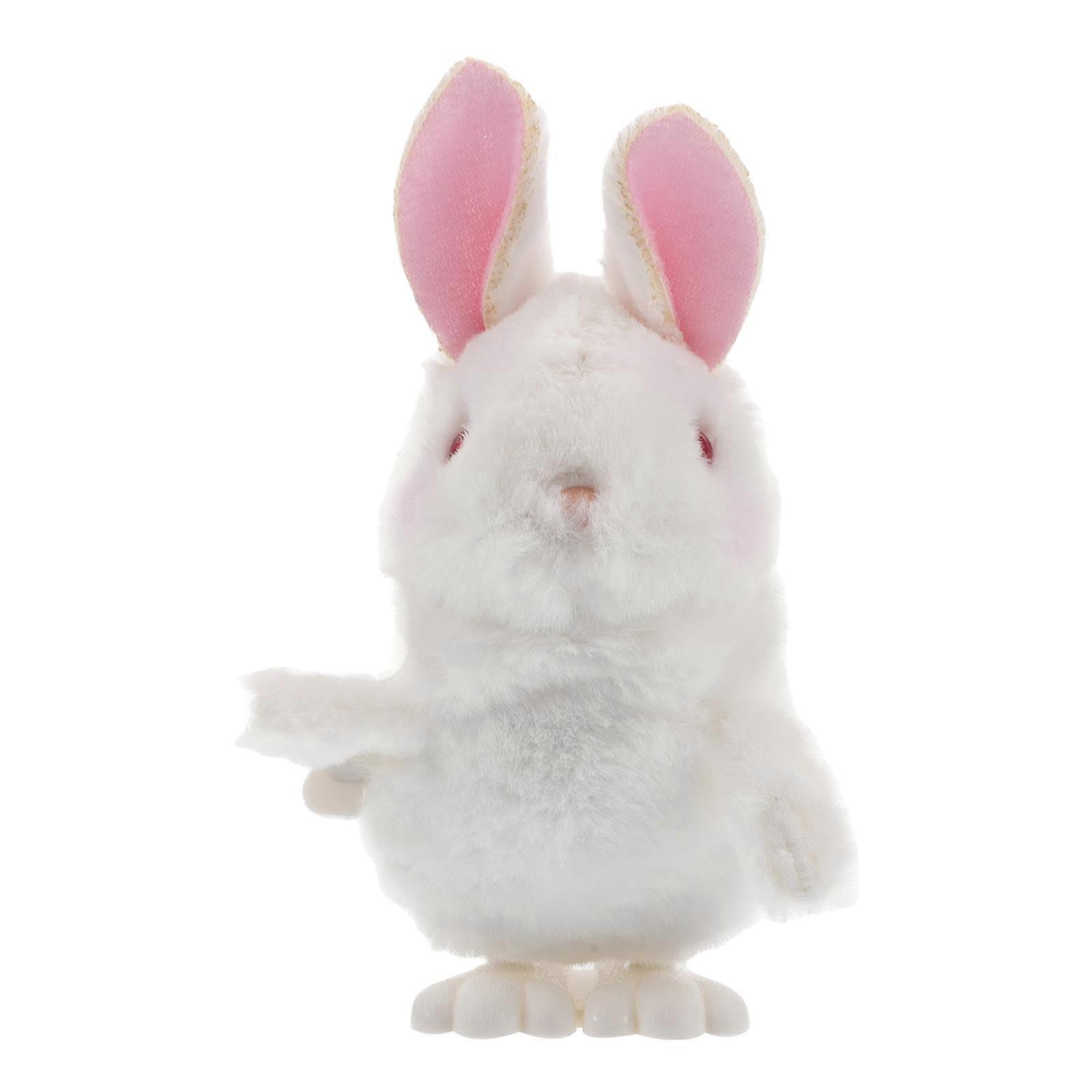 Interactive Bunny Toy for Kids Wind Up Plush Rabbit with Jumping 5Pcs