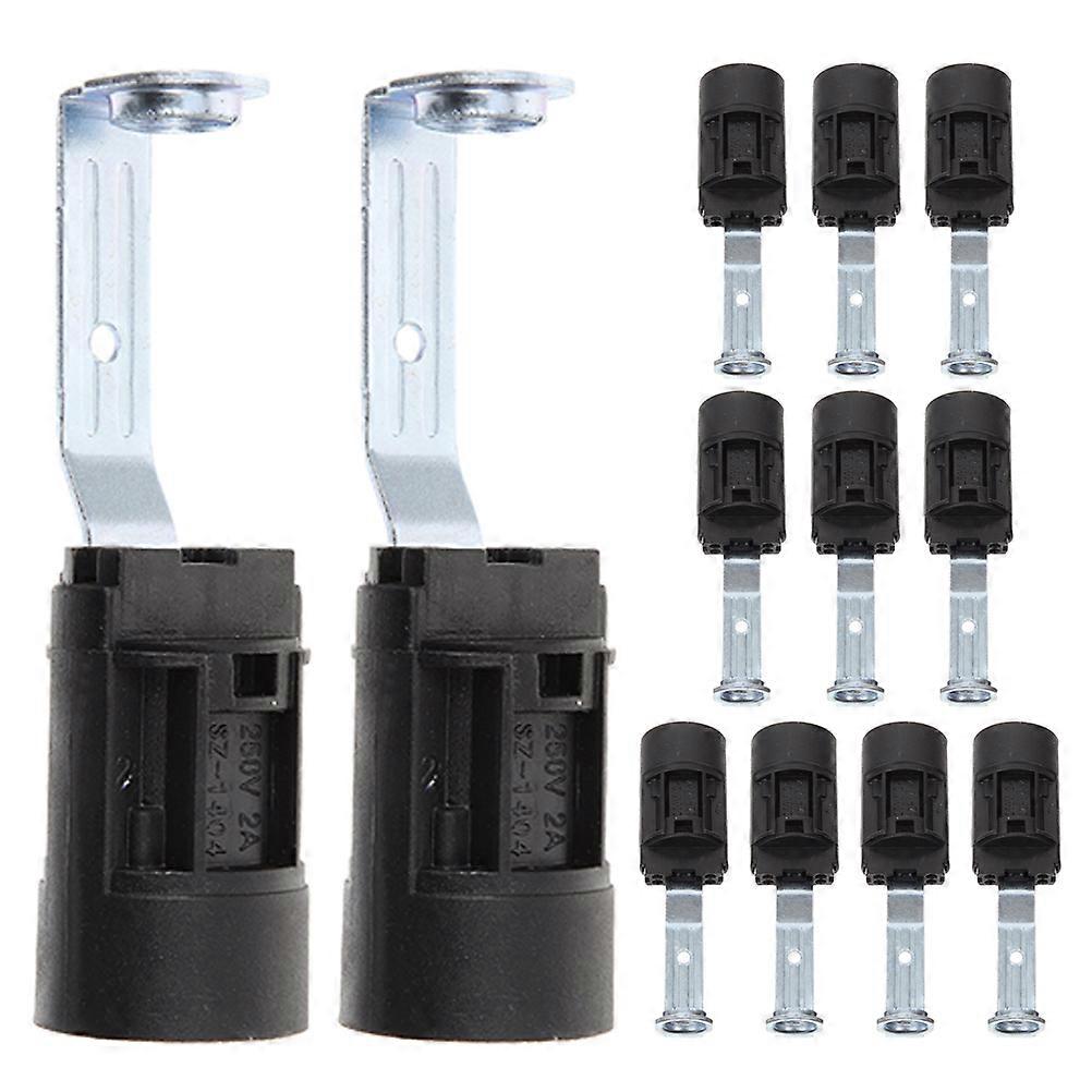 E14 Socket Lamp Holder for Light Bulb Fixture 24Pcs Vintage Screw Base in Black