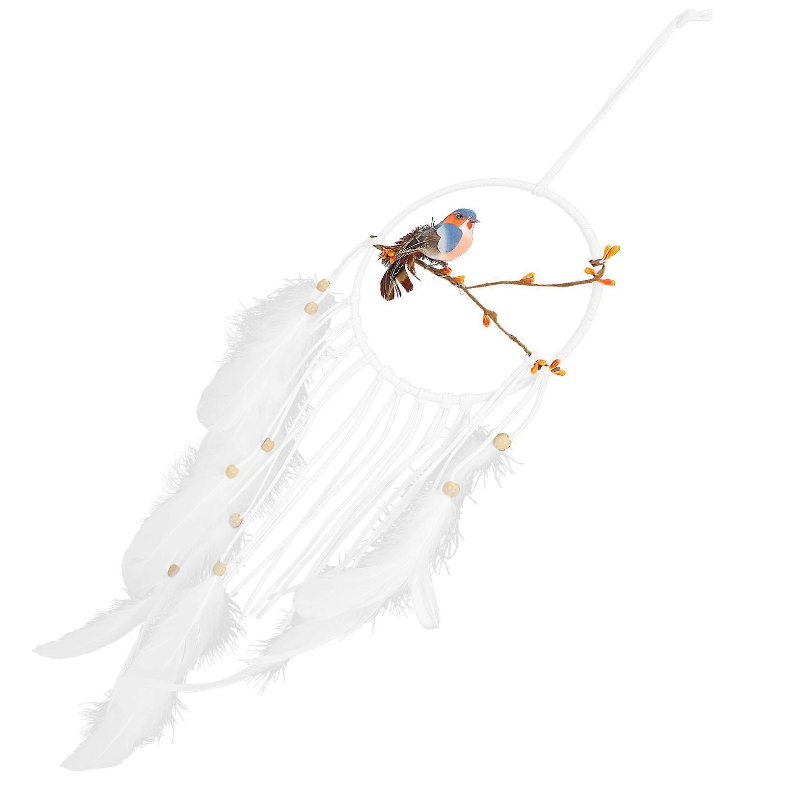 Hand-Woven Macrame Wall Hanging Dream Catcher for Bedroom Decor