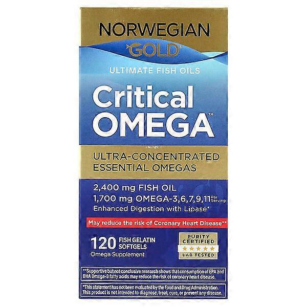 Renew Life, Norwegian GoldÃÂÃÂÃÂÃÂ®, Critical OmegaÃÂÃÂ¢ÃÂÃÂÃÂÃÂ¢ Ultimate Fish Oils, 120 Fish Gelatin Softgels