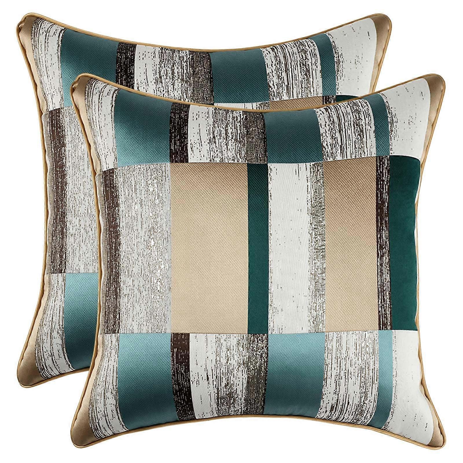 Geometry Pattern Cushion Covers 18 X 18 Inches, 2 Pack, Model 5270629