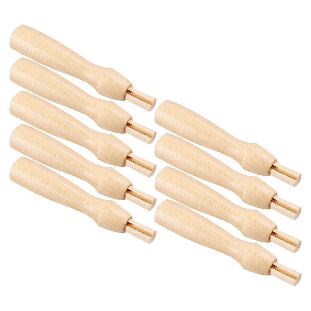 DIY Wool Felting Needles Wood Handle for Crafting 9Pcs Punch Needle