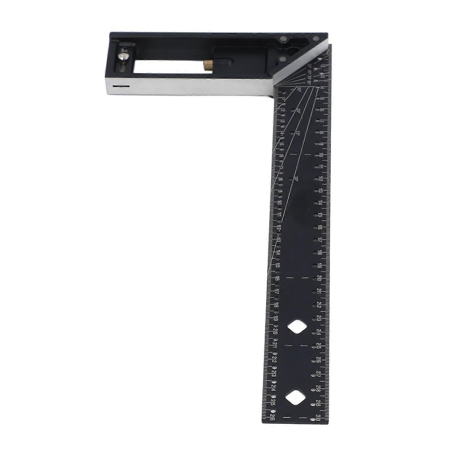 Multi Angle Measuring Ruler Professional 45 90 Degree Universal Combination Right Angle Accurate Measuring Tool 12in 