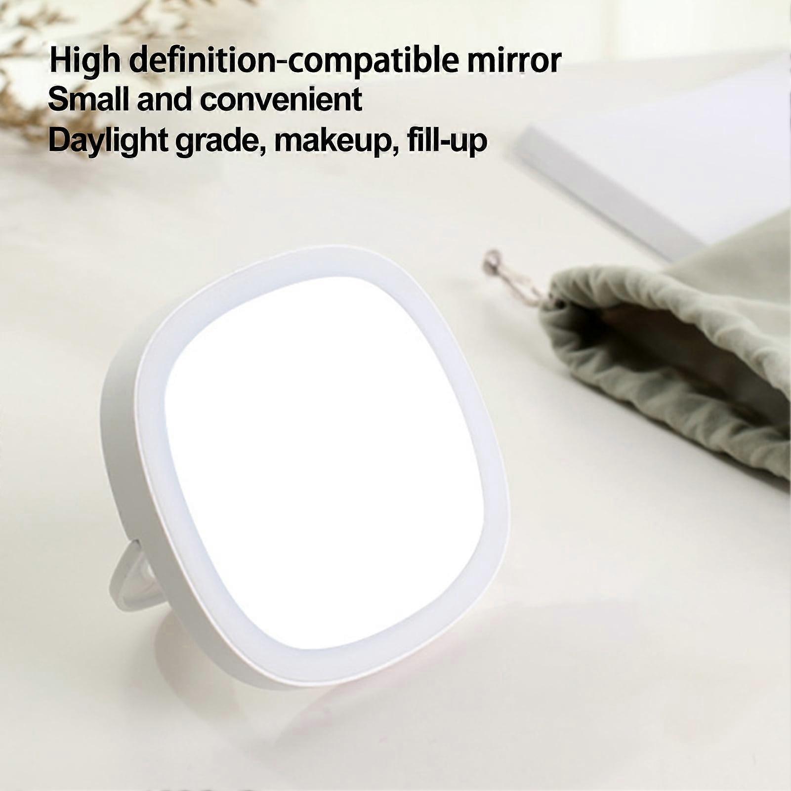 Hesroicy Vanity Mirror Set with 3 Levels LED Light, Button Control - No Distortion, High Clarity, 3-in-1 Handheld for Makeup