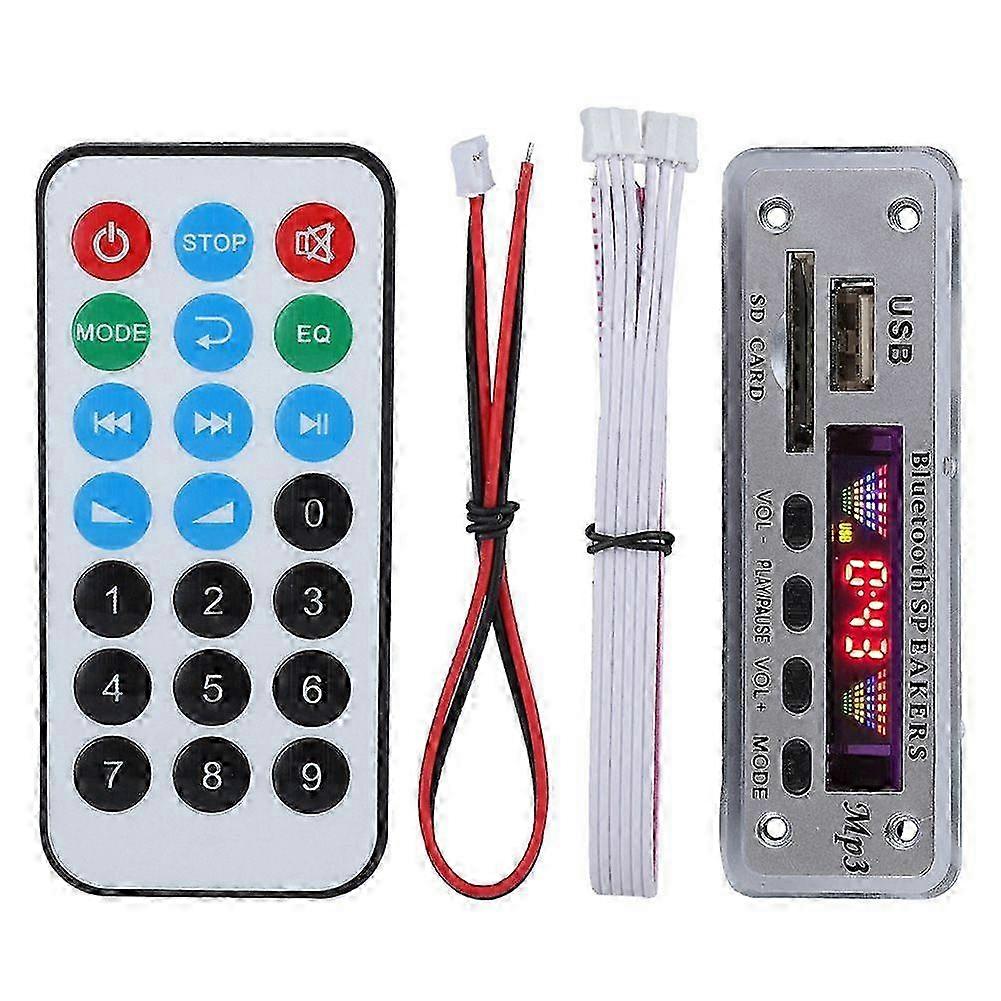 SDM01Bt  U-DX  Bluetooth 5.0 4 Colors Screen MP3 FM APE FLAC Decode Board Module (Silver)