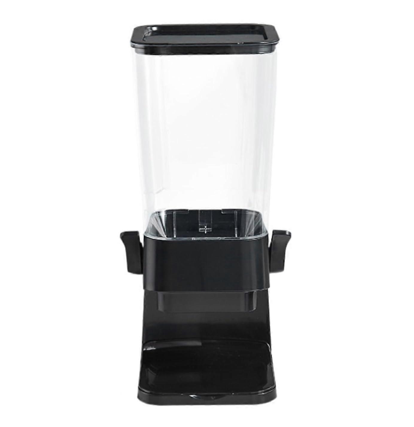Cereal Dispenser 5500ml Black Countertop Storage Container for Pantry, Oatmeal and Snack Cereal Holder, 42.5*17*9cm