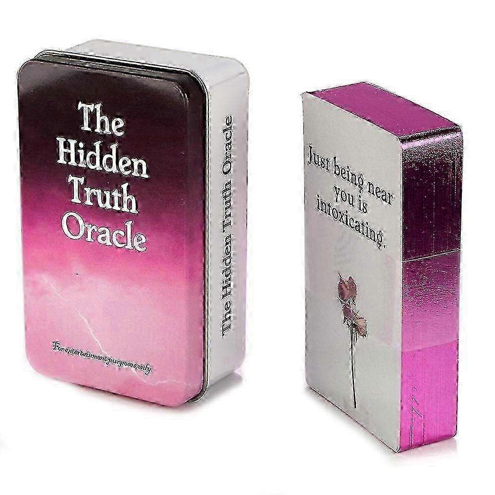 2025 The Hidden Truth Oracle Cards In A Tin Metal Box Tarot Deck with Keywords Divination Cards