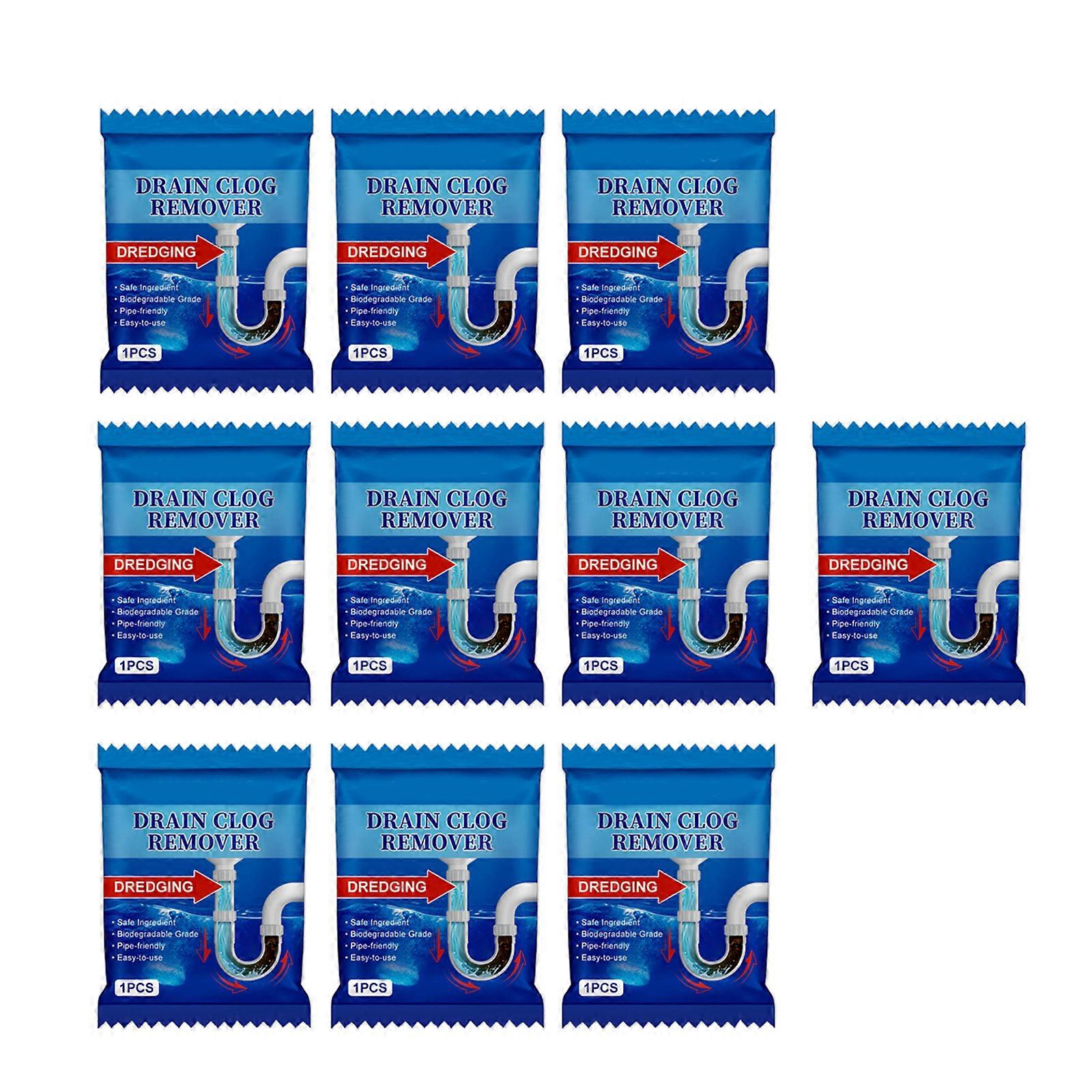 10pc Effective Sink Drain Powder Efficient Drain Unblockers Say Goodbye to Clogged Pipes in Kitchen,Bathroom,and Laundry Multicolor