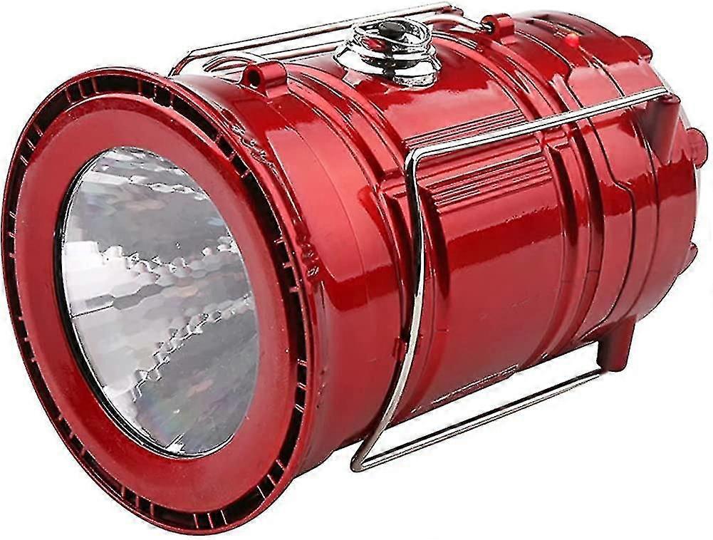 Solar Led Camping Lamp, Portable Flashlight Camping Lantern, Rechargeable Usb