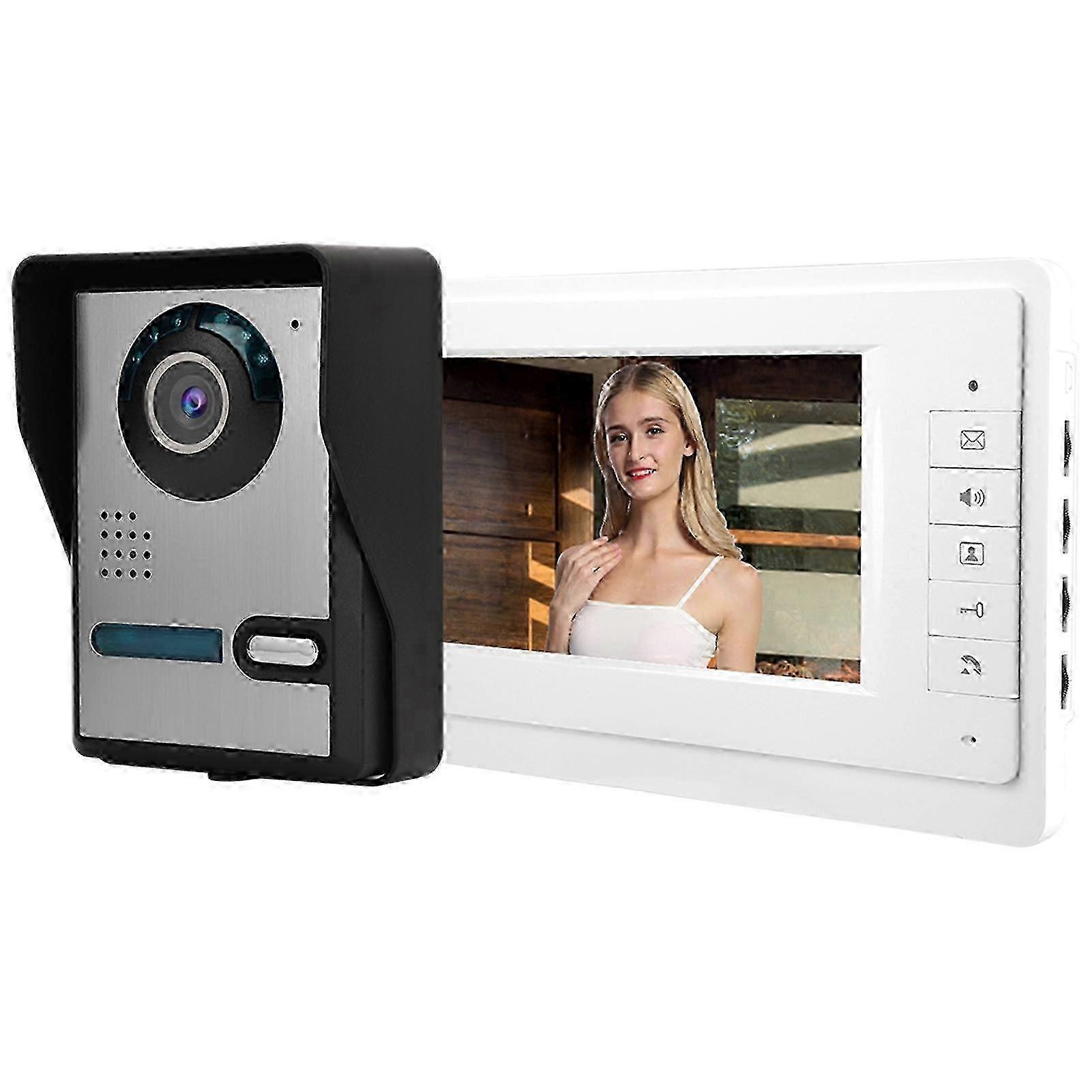 7inch LCD Video Door Phone 16:9 Screen Intercom Security System