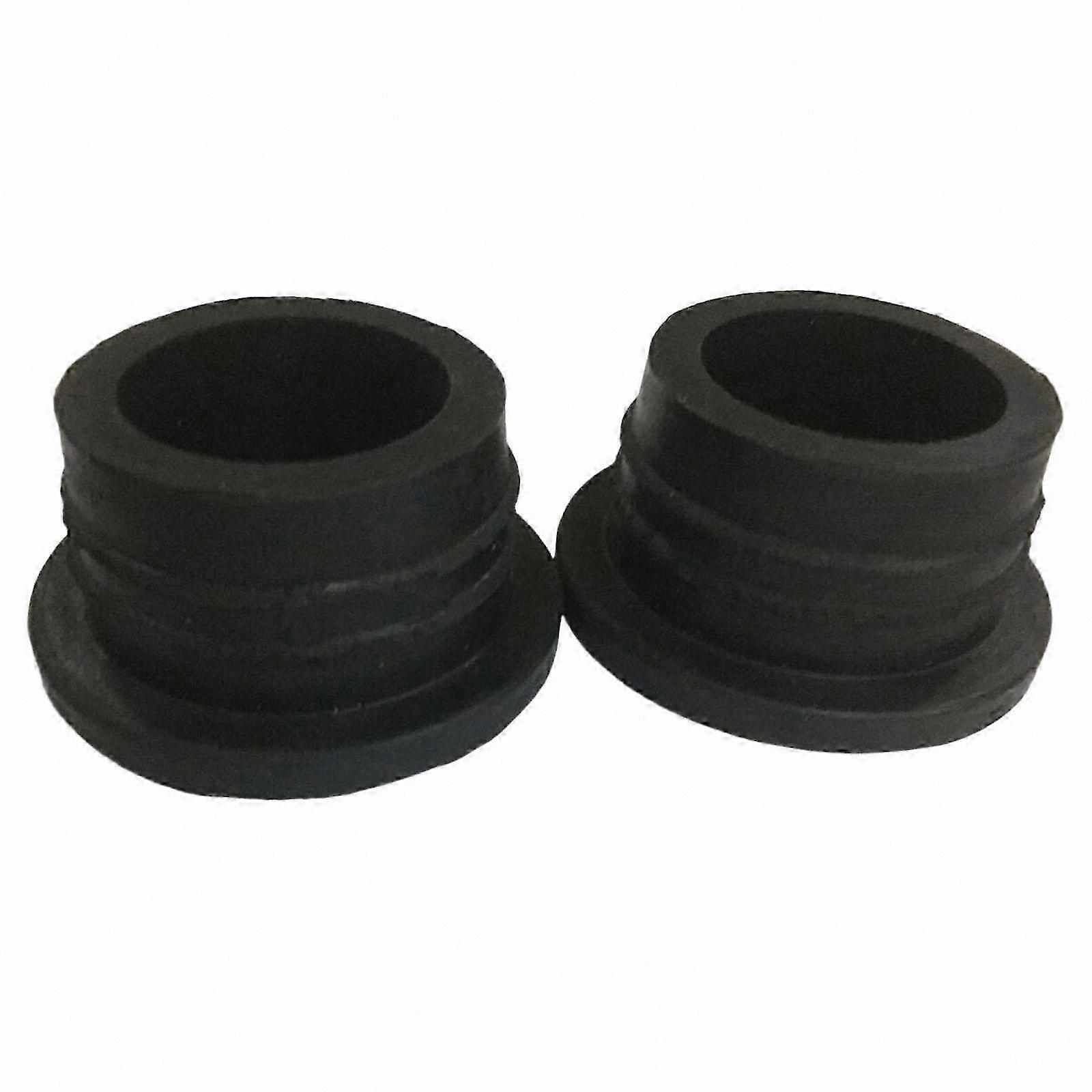 White Replacement End Caps for Inground Pool Ladders, 2 Pack Rubber Bumpers