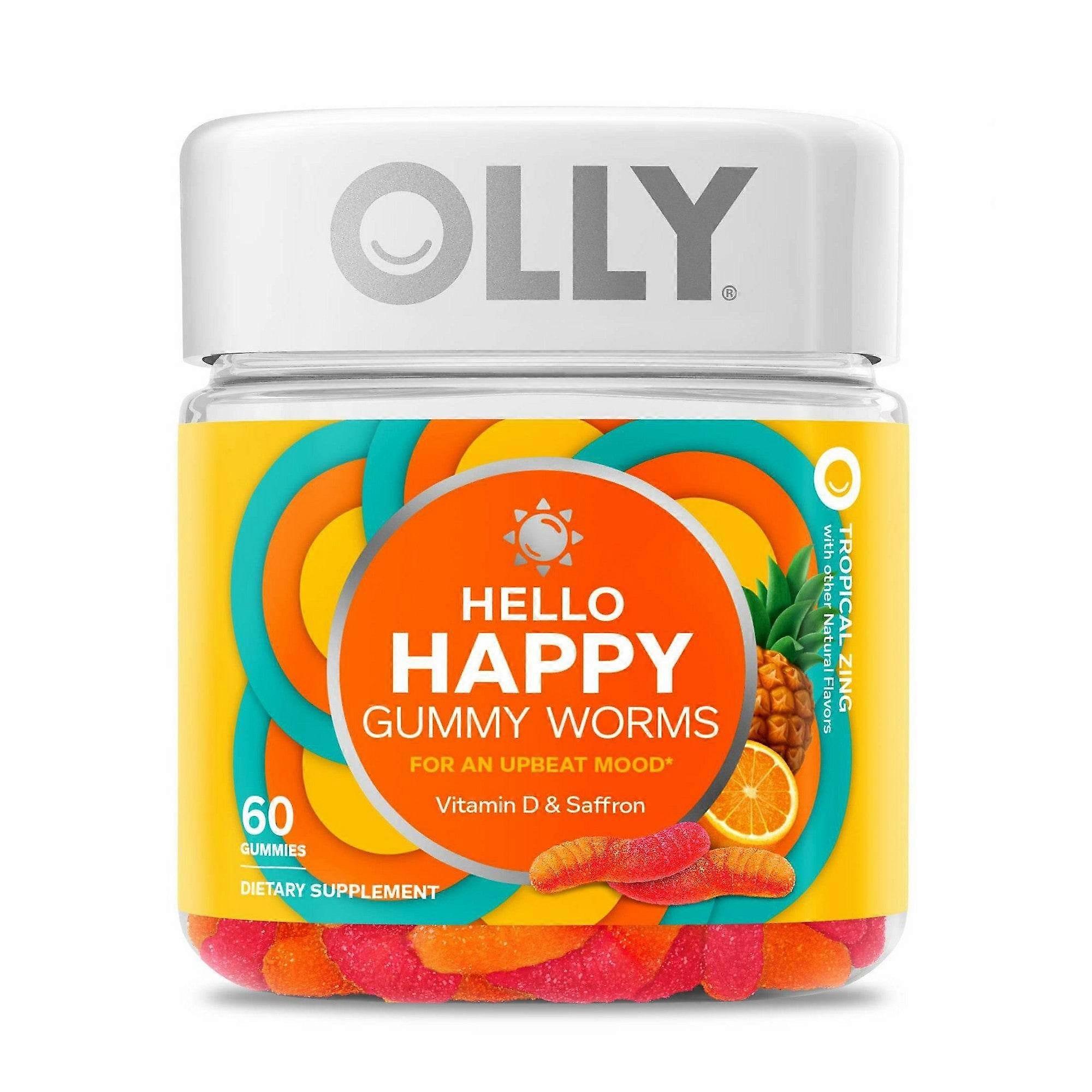 Olly Hello Happy Gummy Supplements, 60 Ea