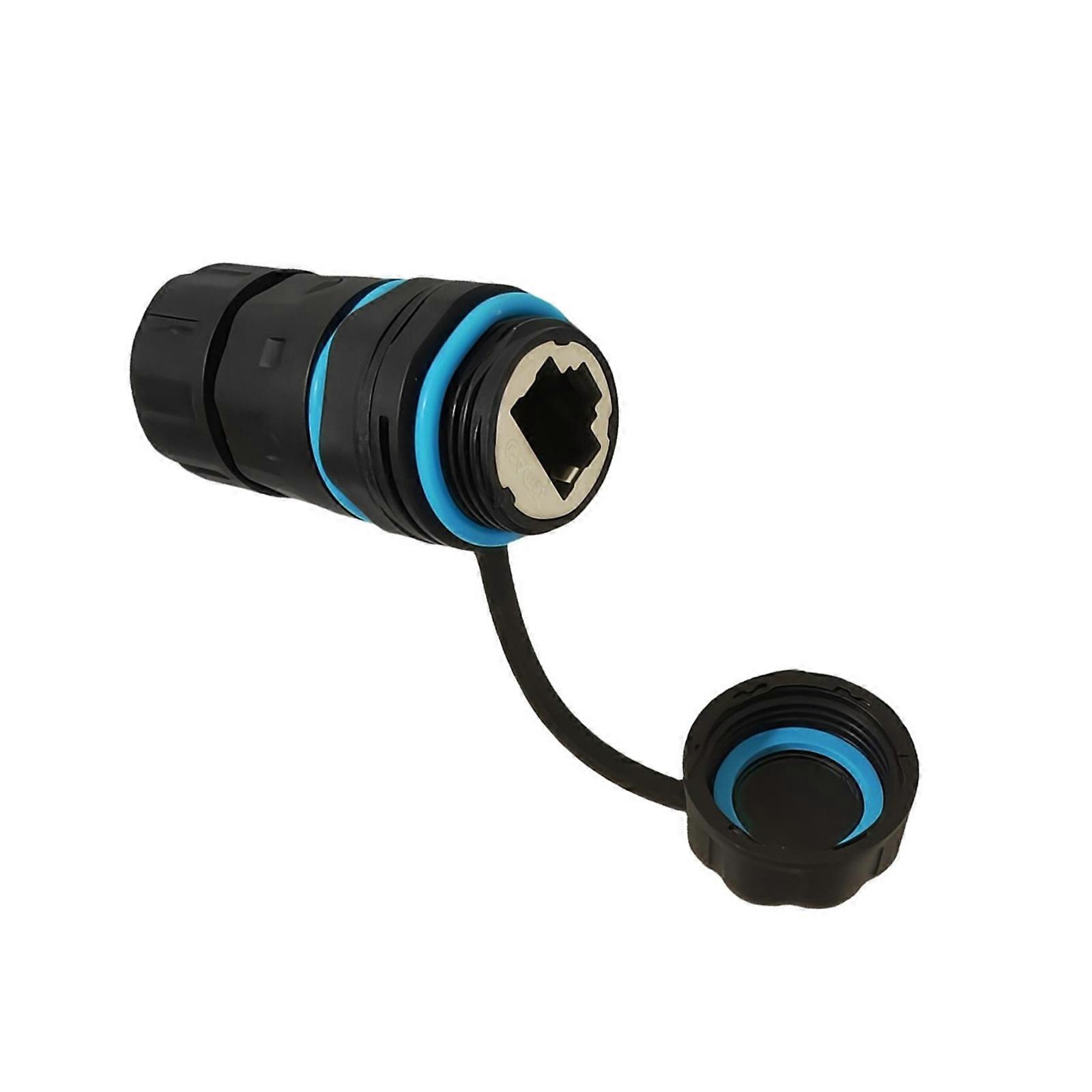 M21 Industrial CAT6 RJ45 Shielded Coupler IP68 Waterproof Networking Port Connector Multicolor