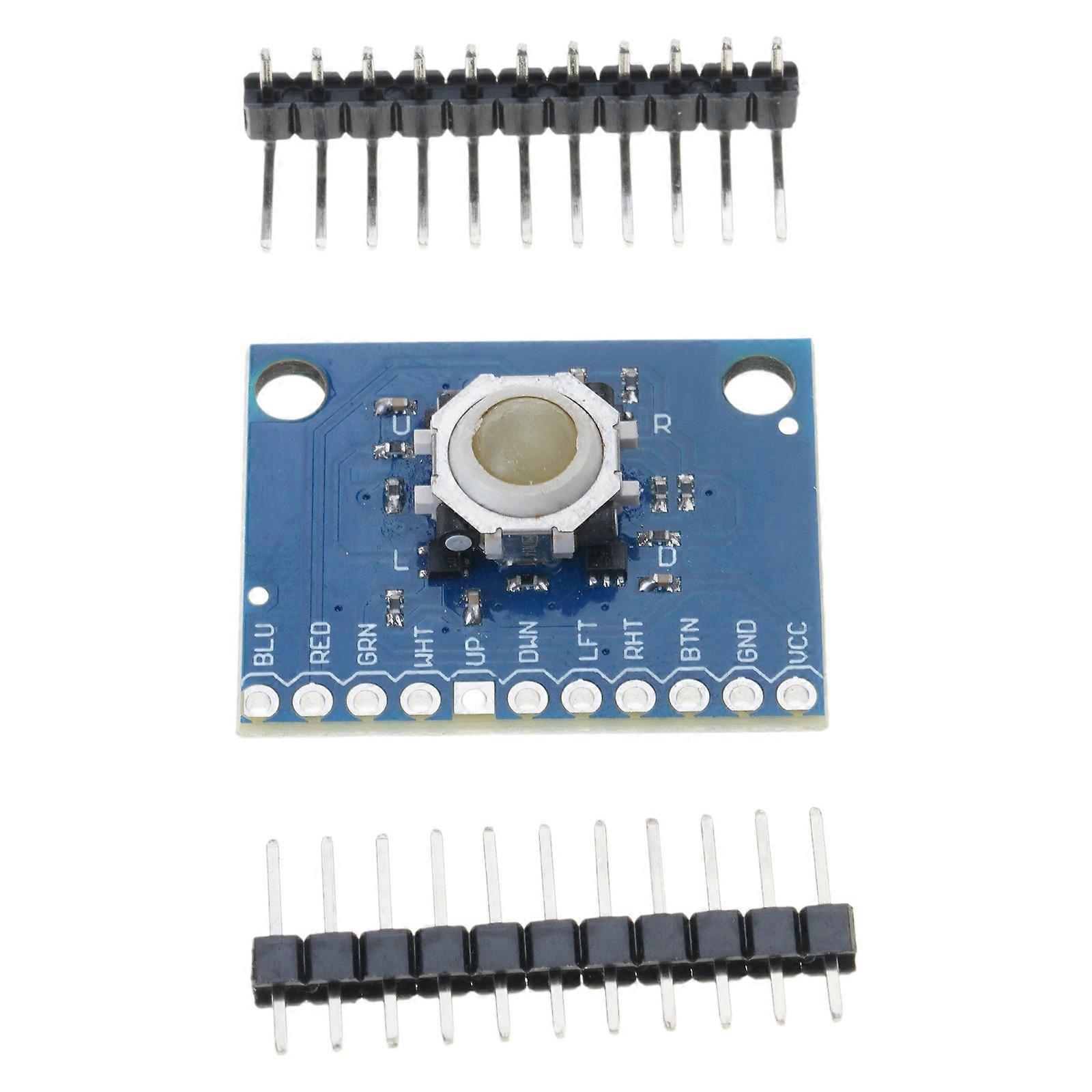 Trackball Hall Effect Sensory 360 Degree Trackball Multifunction Module Trackball Module for Microcontroller Integration Multicolor