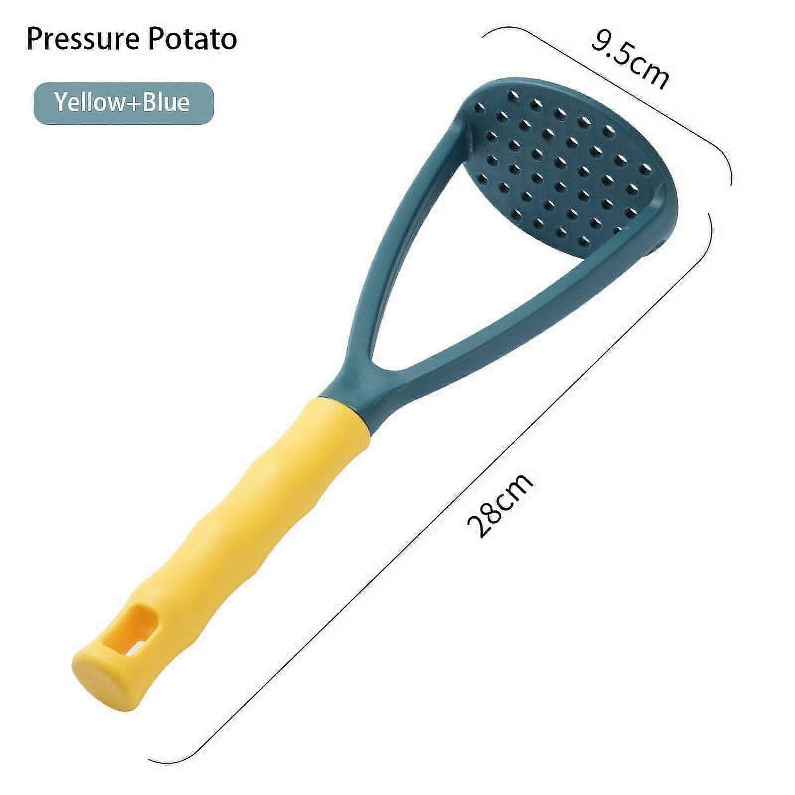 asjyhkr Potato Masher Plastic Blender Crusher with Non-stick Handle Nonstick Potato Ricer for Mashing Root Vegetables Fruits Nuts