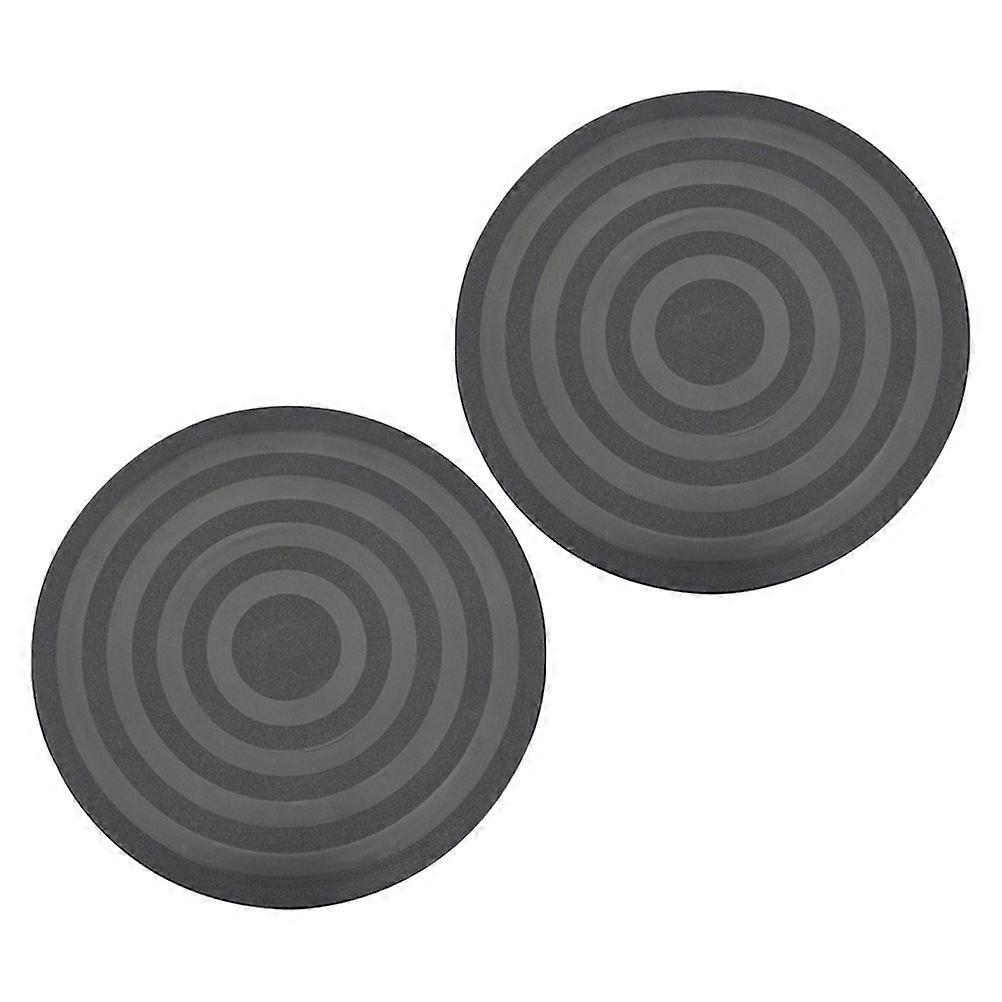Plastic Rotating Turntable for Cake Decorating 2Pcs Black Set