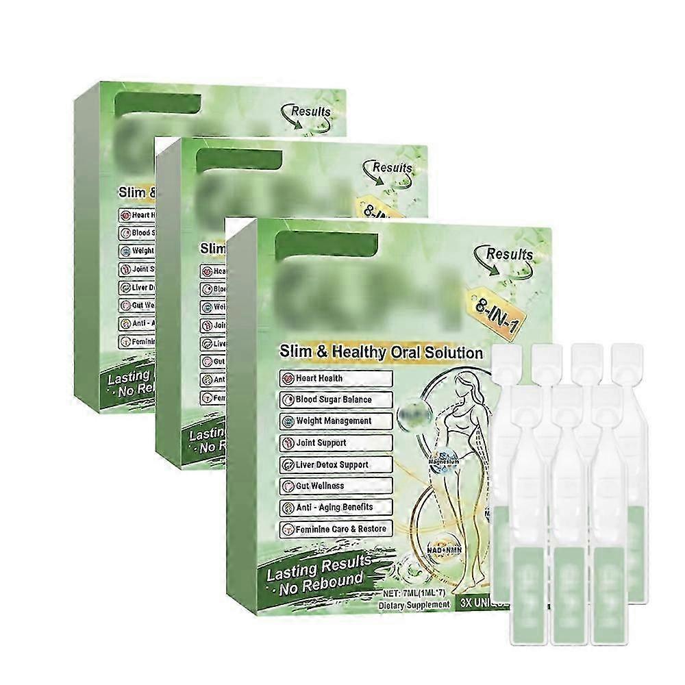 7 יחידות תמיסה דרך הפה לטיפול בגוף להפחתת משקל