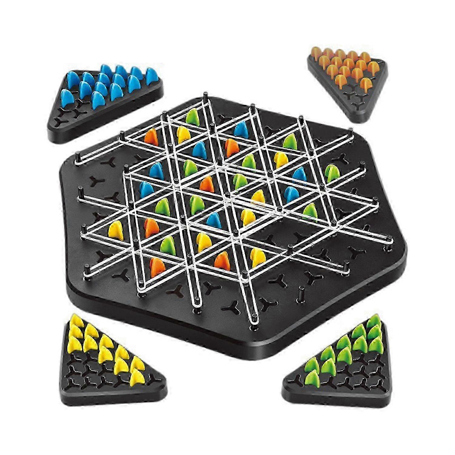 Triangle Chain Game, Fun Triangular Chess Game, Strategy Game for Children,50% OFF w