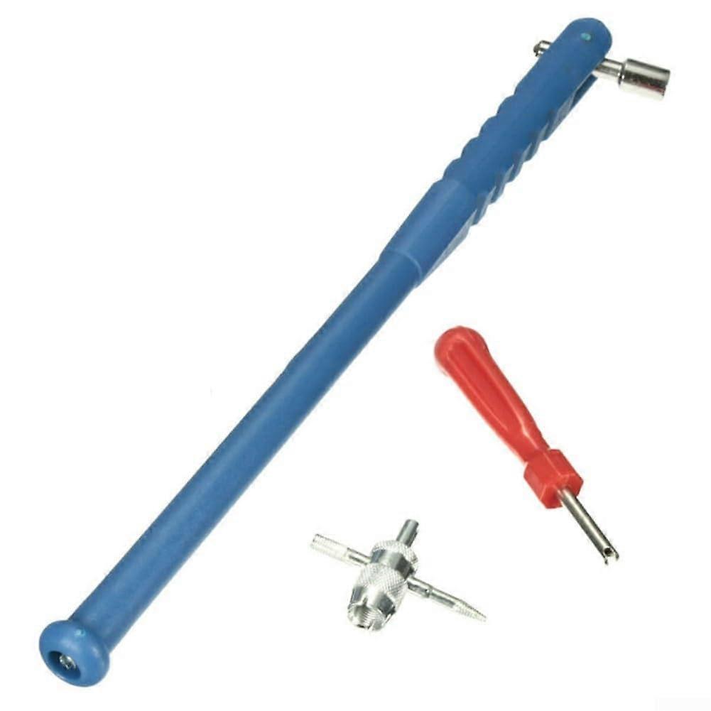 Tire Valve Stem Puller Kit with Core Remover and Thread Restorer for Car, Truck and Motorcycle