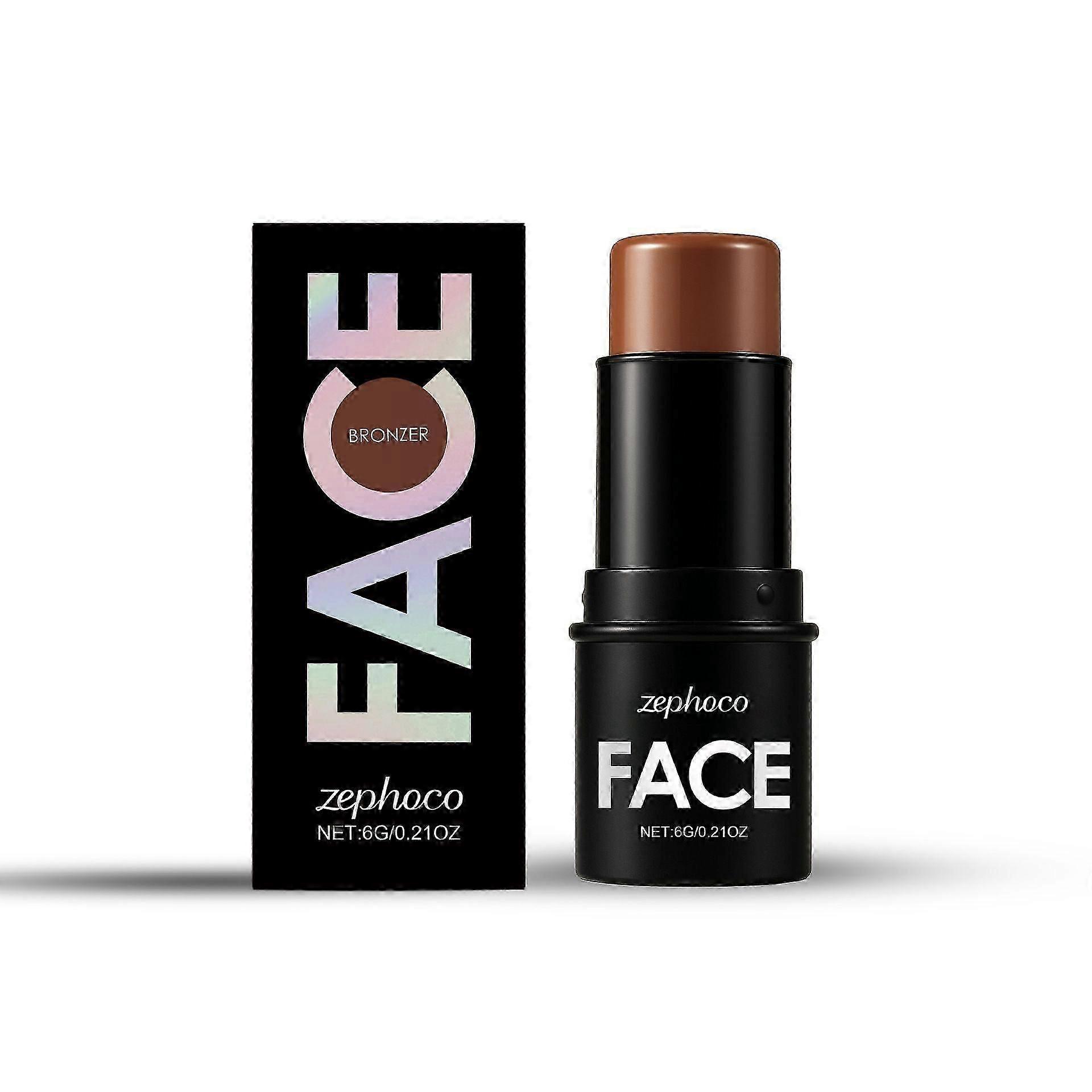 Cream Contour Sticks,Shades with Highlighter & Bronzer & Blush,Non-greasy Long-wear Face Contouring Pen,Easy to Sculpt the Face and Create a Lightweig