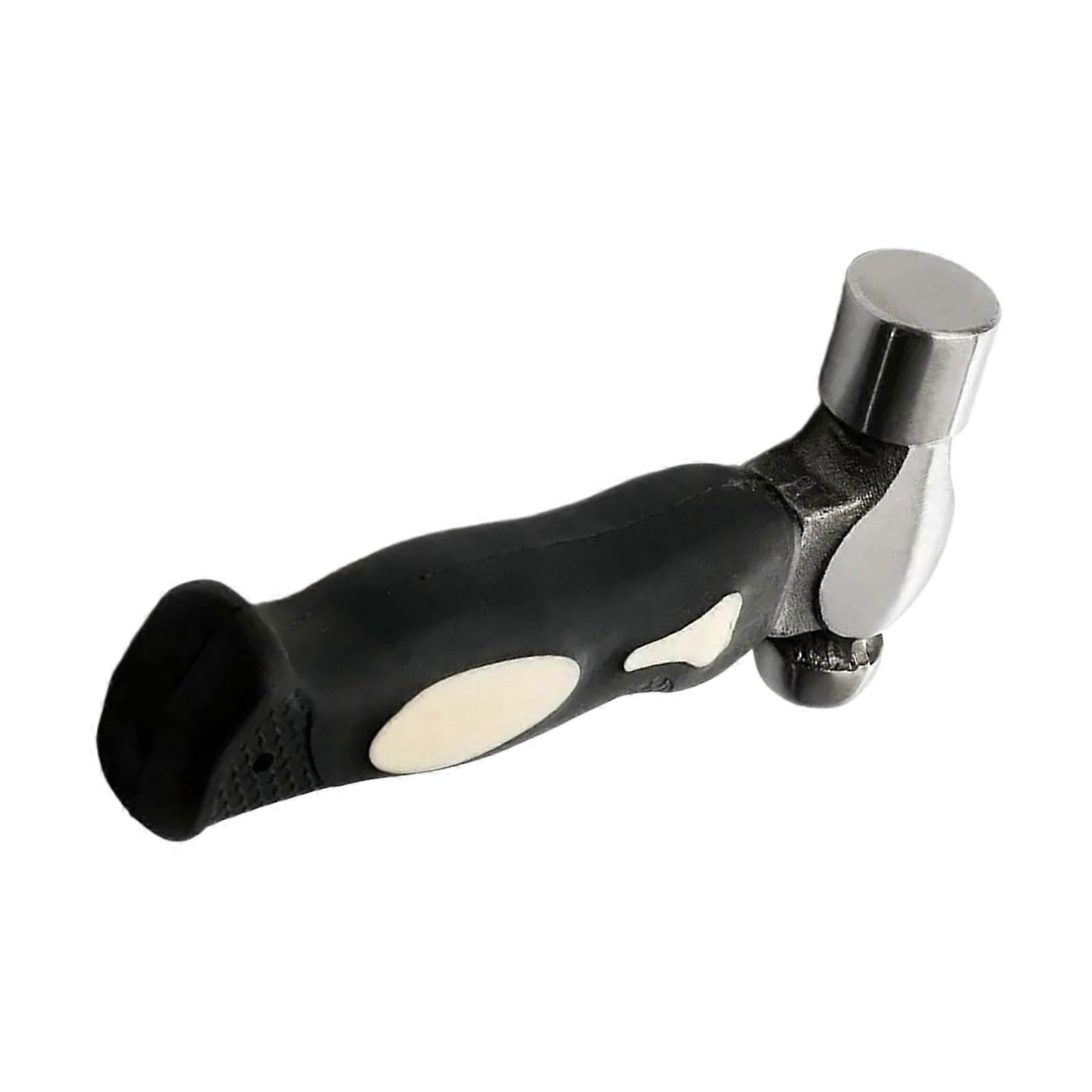 Professional Mini Hammer Goldsmith's Tool Steel Mallet Portable Hammer with Round Heads for Crafting and DIY Projects Multicolor