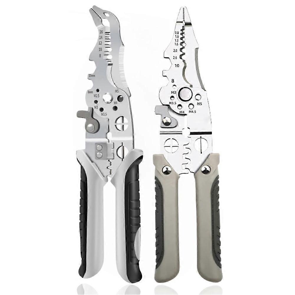 Professional Electrical Wire Stripper, Cutter & Crimper Pliers, Multifunctional Cable Handling Tool, Versatile Use