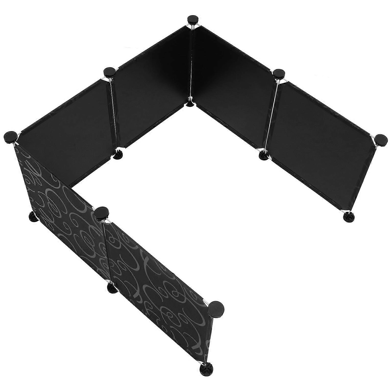 Cat Litter Box Protector Litter Box Enclosure Splash Guard 1Set Black